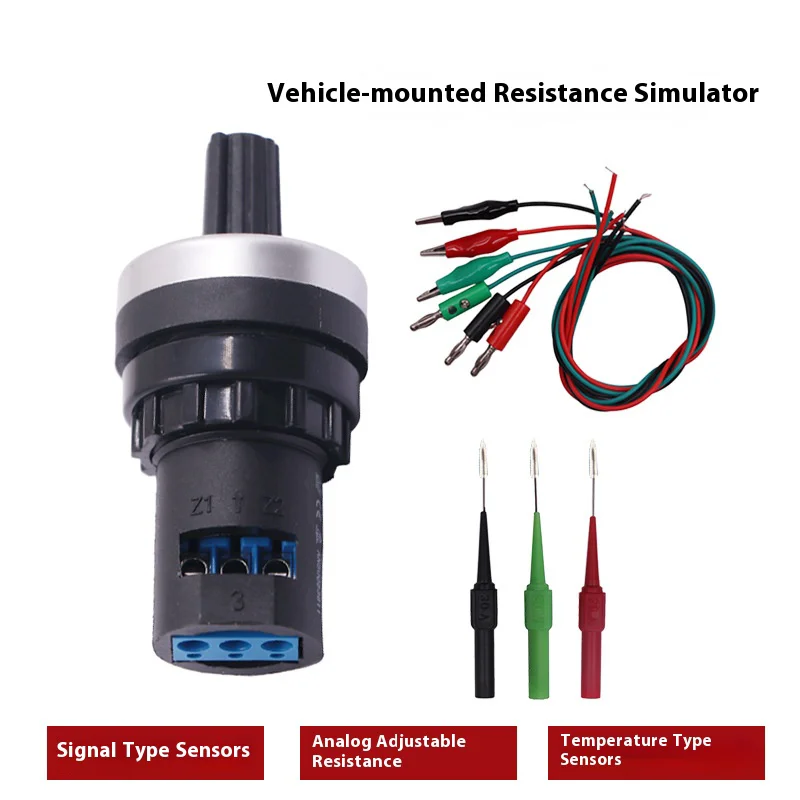 Novelties Auto Circuit Tester Two Cables Resistance Tool Analog Car Sensor Signal Adwan Simulator Fuel Diagnostic Screwdriver