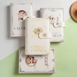 New A6 Creative Dreamy Cute Cartoon PU Leather Notebook Cash Budget Bookkeeping Handbook Planning