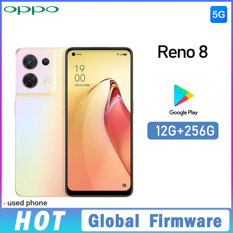 OPPO Reno 8 5G smartphone Global Firmware MTK Dimensity 1300 6.43