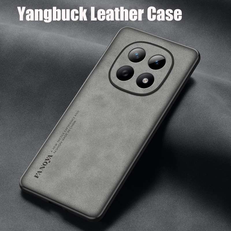 Case for Xiaomi Redmi Note 15 5G Protect Lens Lambskin Leather Shell Coque note1514pro+ Cover TPU Soft Bumper Shockproof Funda view 3