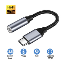 USB Type C to 3.5mm Jack Earphone Adapter, USB-C 35 Aux Audio Cable Converter for Samsung Galaxy S22 S21 Huawei P50 Xiaomi 12