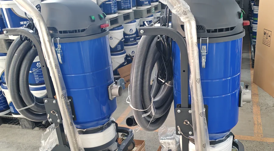 Safety Certified Continuous Bagging Industrial Vacuum Cleaner Cement Dust Debris Removal Equipment