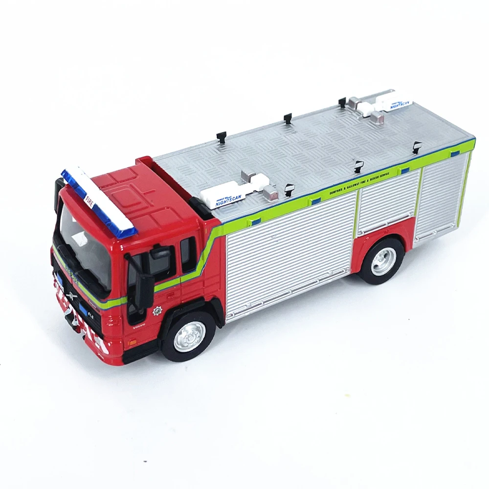 Diecast escala 1:64 reino unido 2000 volvo fl614 motor de bombeiros liga modelo de carro brinquedo colecionável presente lembrança exibição ornamento