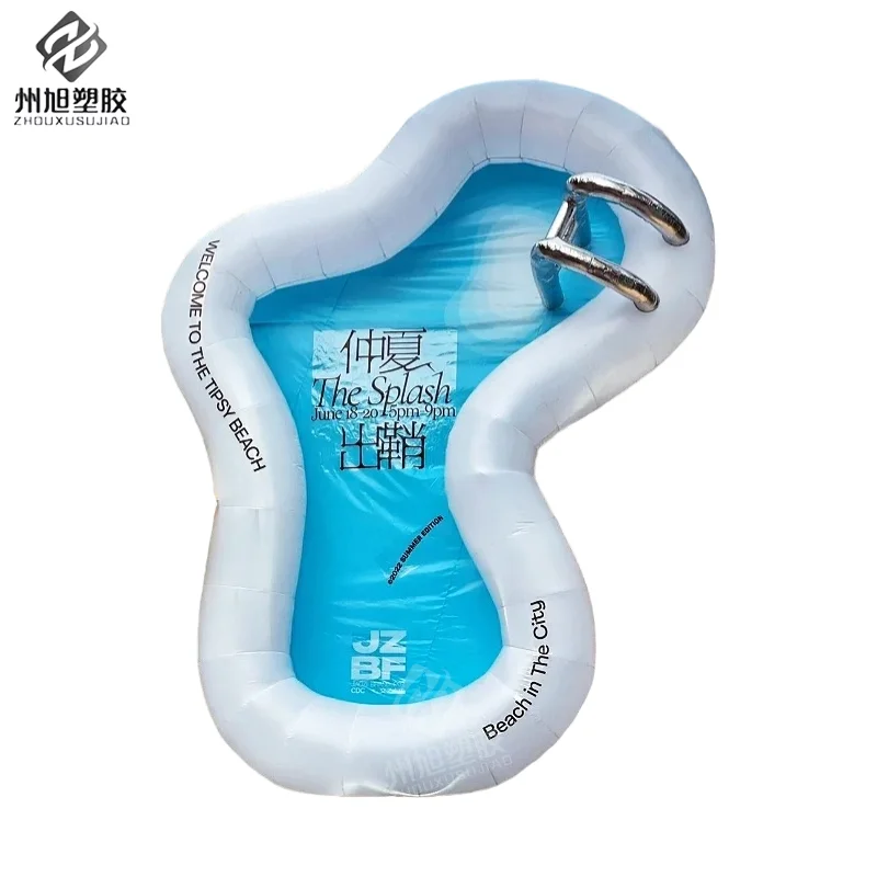 Modelo de ar inflável para piscina - um adereço promocional e decorativo para atividades em shopping centers, praias e parques aquáticos