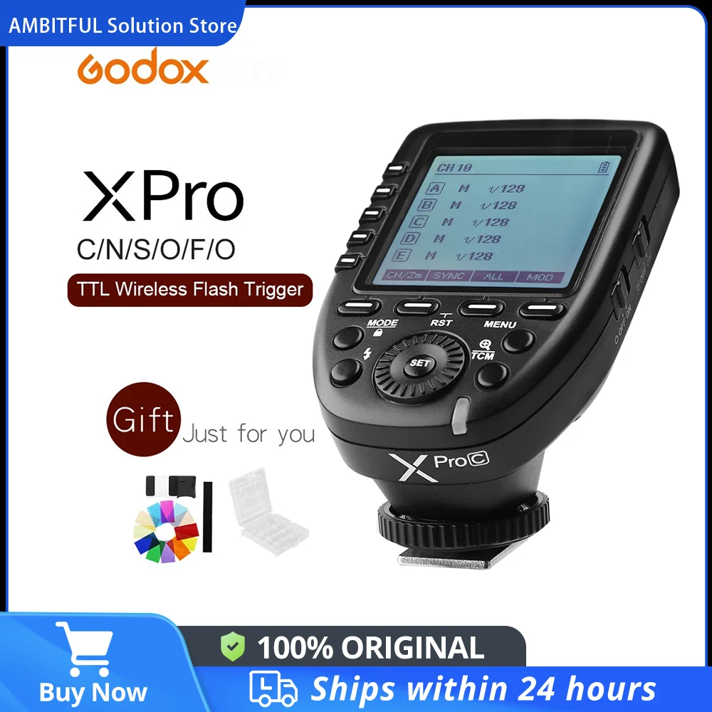 Godox Xpro Series Flash Trigger Transmitter Xpro-C/N/S/F/O for all Type Camera for Canon Nikon Sony Olympus Panasonic Fuji