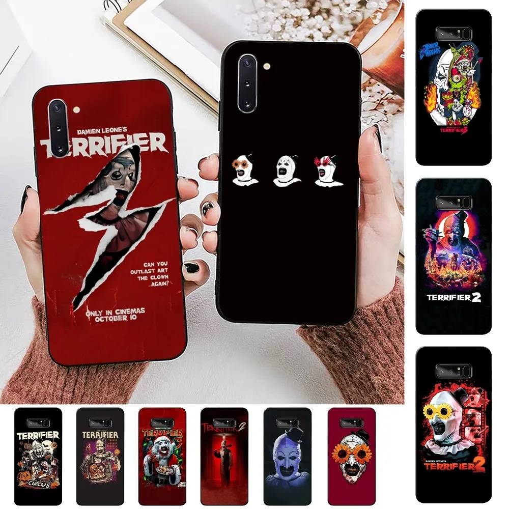 Horror Movie T-Terrifier Phone Case For Samsung Note 8 9 10 20 Pro Plus Lite M 10 11 20 30 21 31 51 A 21 22 42 02 03