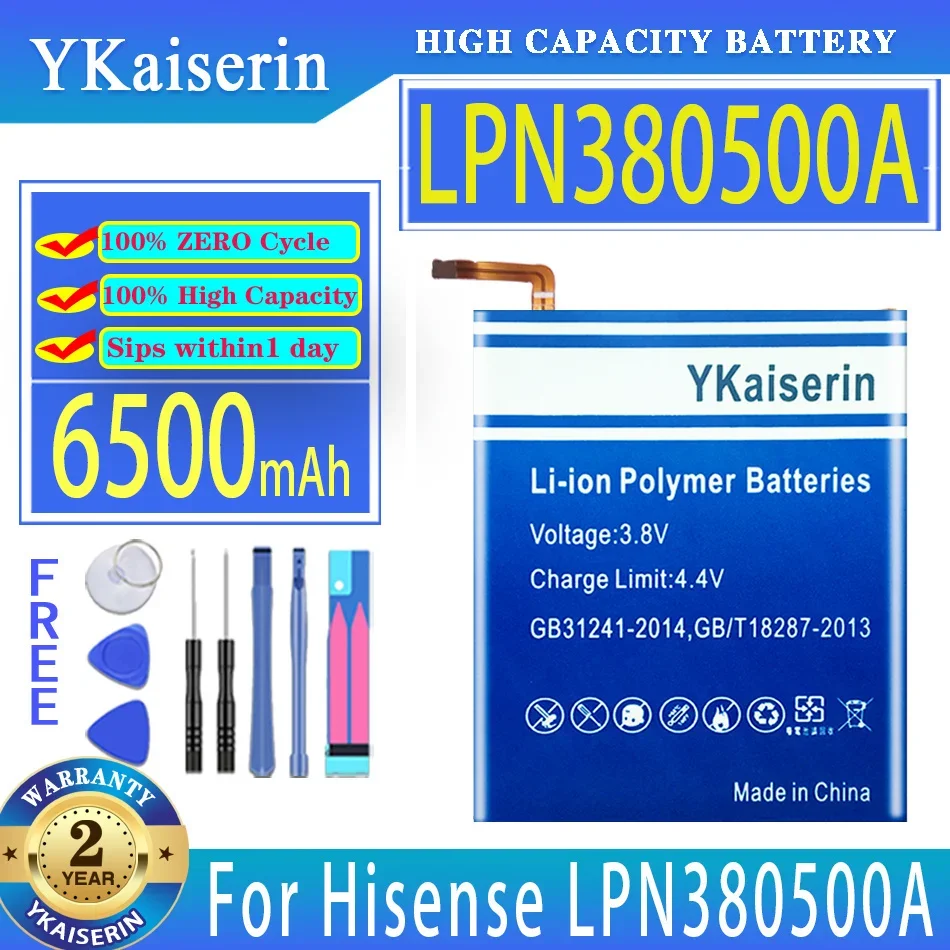 

YKaiserin Battery 6500mAh For Hisense LPN380500A Mobile Phone Batteries