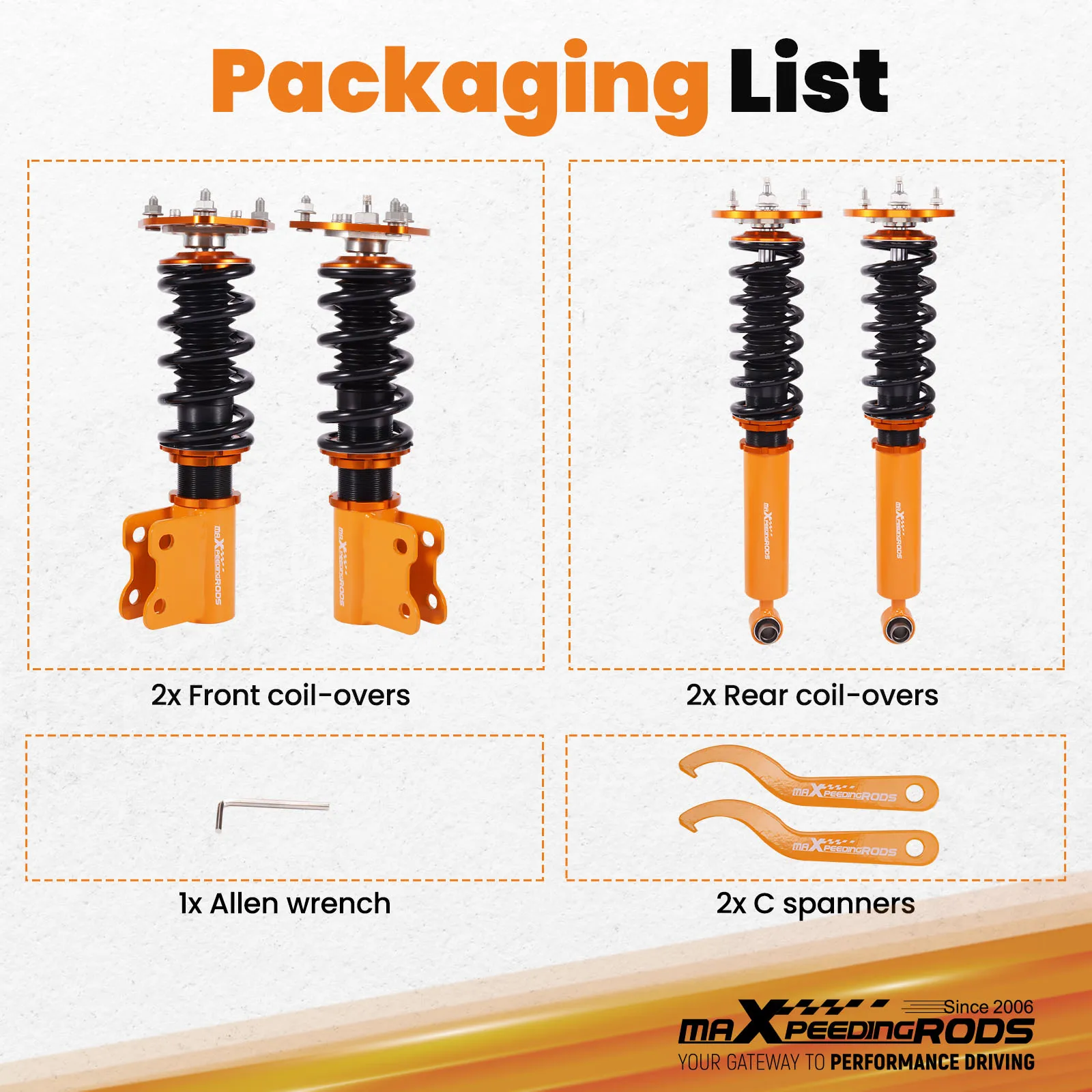 日産 240sx S14 1995-98用 24段階調整式車高調キット