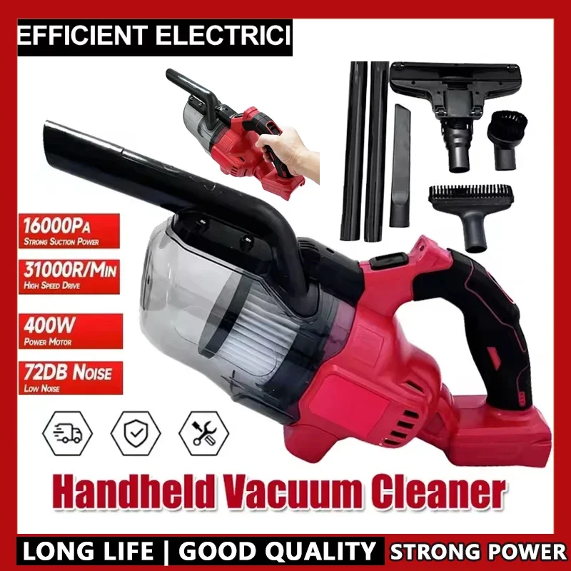 

Для Milwaukee светодиодный беспроводной электрический пылесос портативный бытовой промышленный строительный инструмент для чистки аккумулятор 18 В