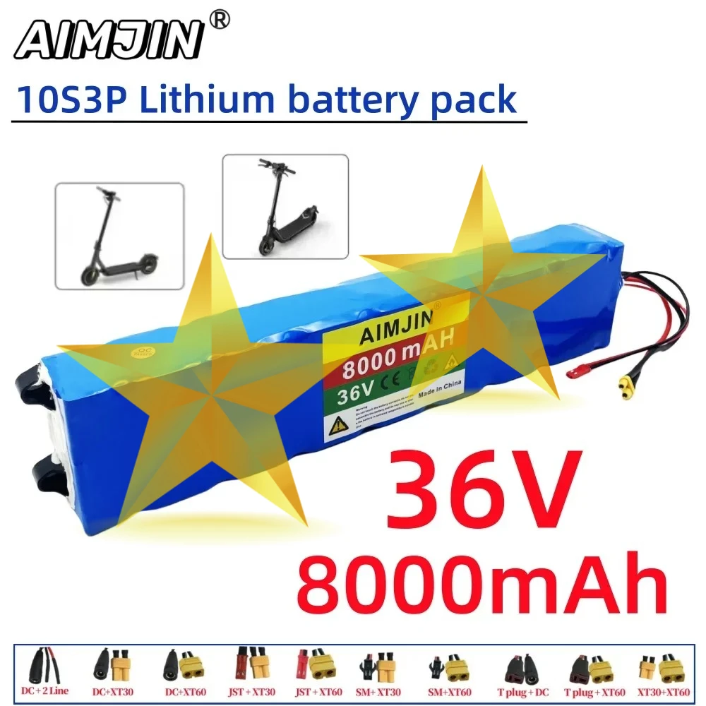 

High power for Xiaomi M365/1S 10S3P 36V 8.0Ah Li-ion Battery Pack High Capacity Replacement Electric Scooter Special