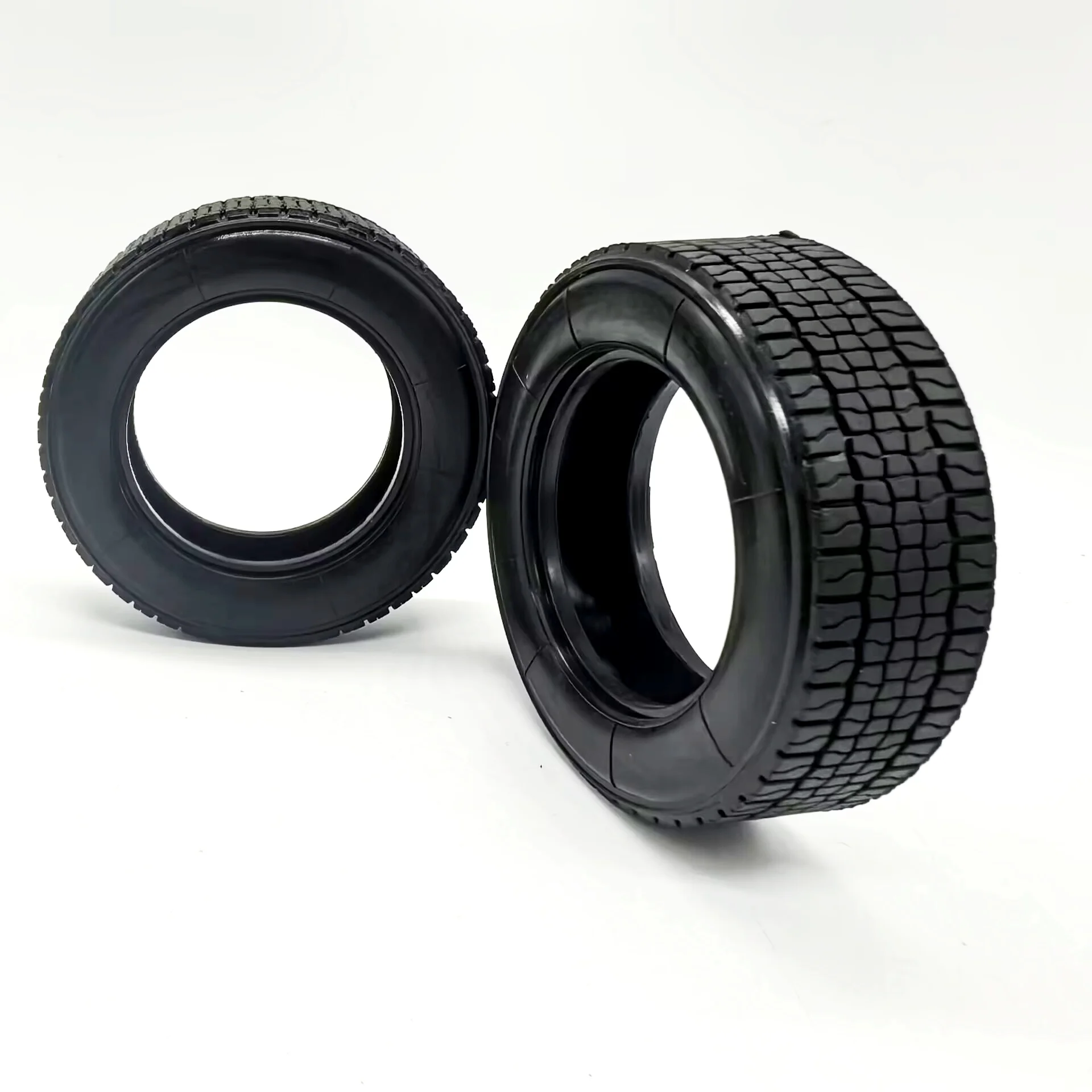 JXMODEL Reifen 1 Paar Schmale und Breite Reifen für 1/14 Tamiya RC Truck, RC Traktor, Muldenkipper, Sattelzugmaschine 770S TGX FH16 Teile – Detail 13