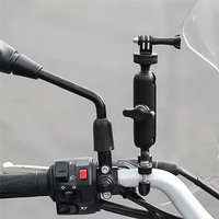 Aluminum Alloy 360° Rotating Handlebar Mount Holder For Motorcycle For Gopro Hero8/7/6/5/4+ Osmo Action Cameras Bike Bracket