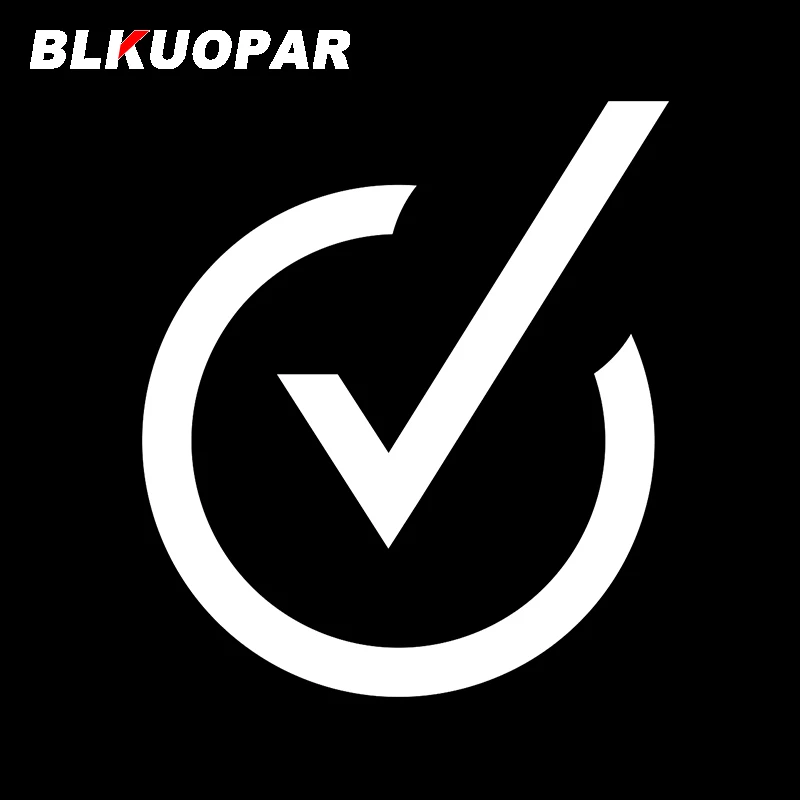 BLKUOPAR for Right Check Mark Car Stickers Simple Fashionable Decals Car Accessories Scratch-Proof Motorcycle Trunk Decor
