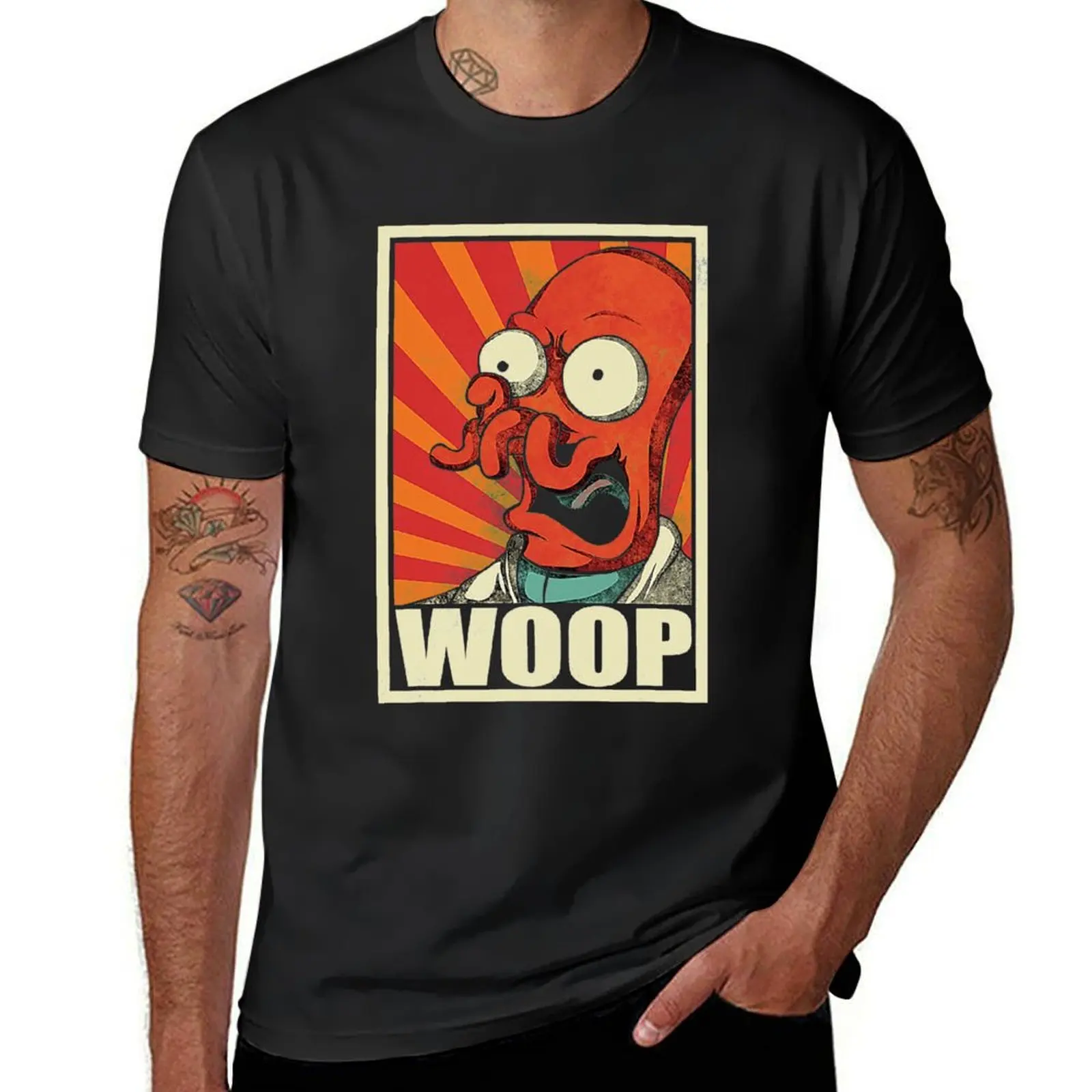 

Woop! Vintage Shirt T-Shirt blanks plain cute tops new edition Men's cotton t-shirt