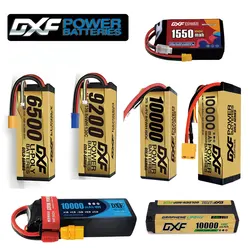 DXF Lipo Battery 2S 3S 4S 6S 10000mAh 9200mAh 6500mAh 7000mAh 1550mAh 150C for RC 1/8 1/10 Car Truck FPV Quadcopter Drone