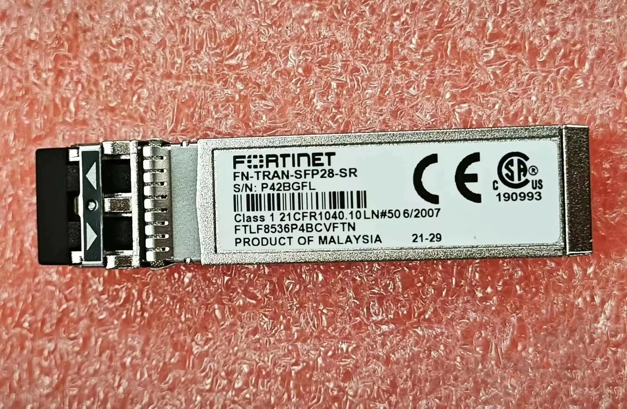 

FORTINET Transceiver SFP 32GB Optical Fiber FN-TRAN-SFP28-SR/FTLF8536P4BCVFTN 32G Optical Switch