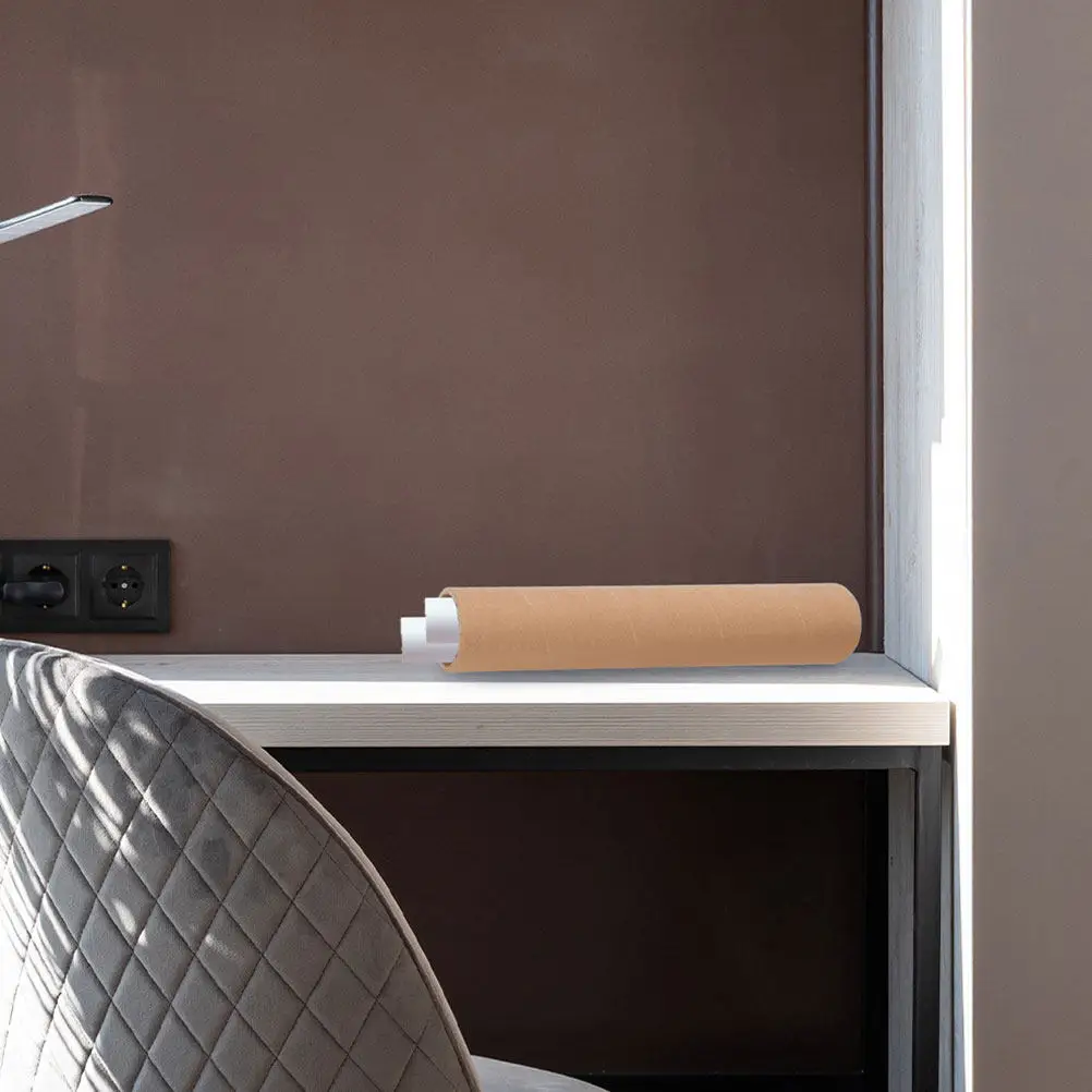 2pcs-plastic-artwork-storage-tube-document-mailing-tubes-caps-shipping-end-kraft-paper