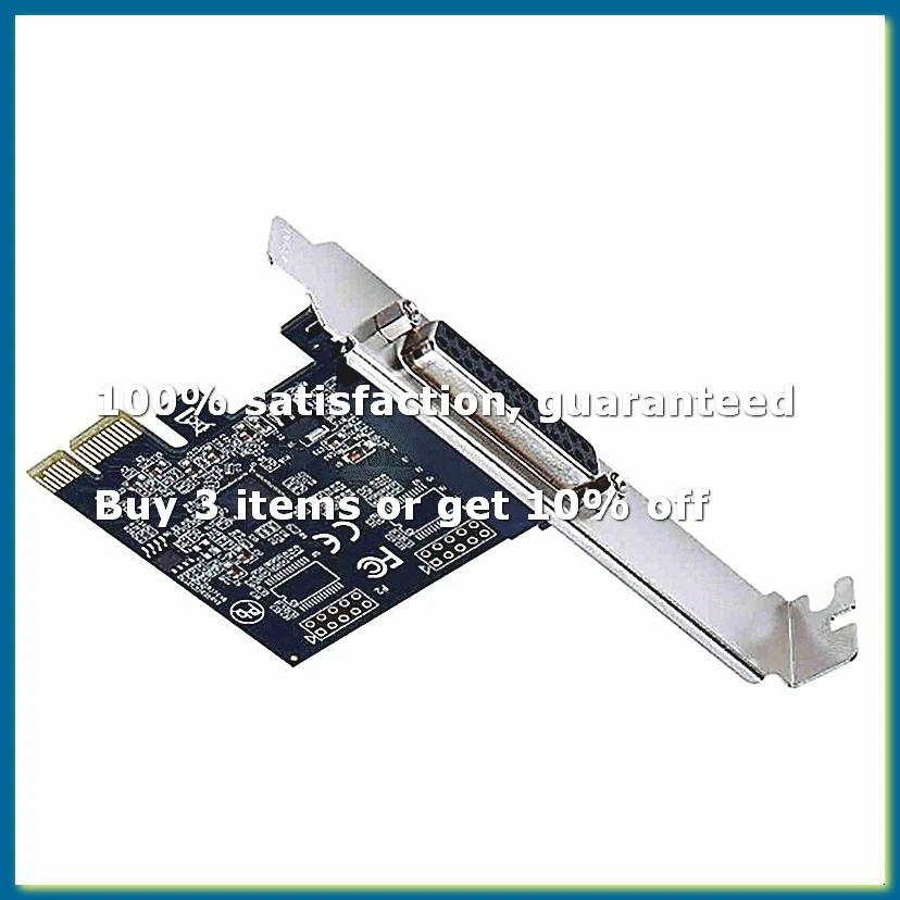 High Quality Parallel Port DB25 25Pin Pcie Riser Card Printer To PCI-E Express Card Converter Adapter AX99100