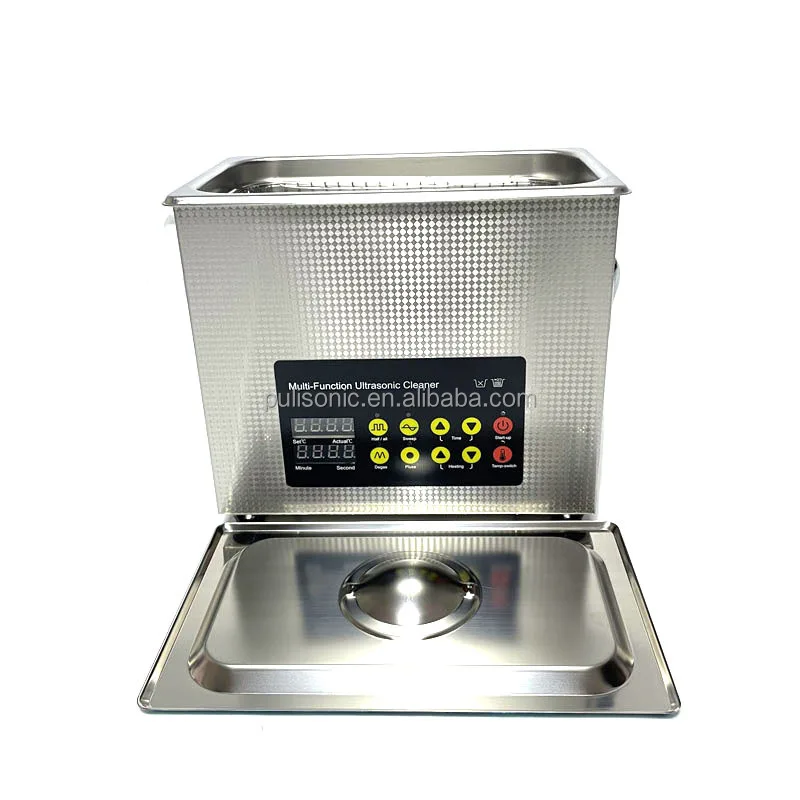 

3.2L 120W Digital Ultrasonic Cleaner 40kHz Tank 240X135X100mm with Basket and Drain Valve for Dental Clinics