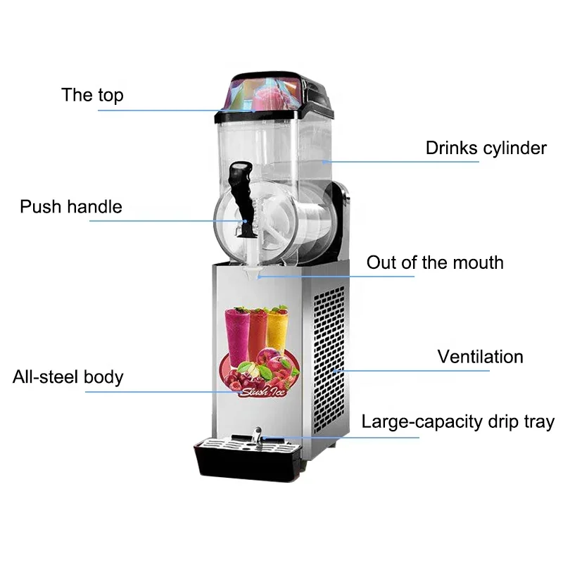 Commercial Slushy Cheap Price Granita Ice Frozen Drink Slush Machine / Juice Slush Machine For Sale