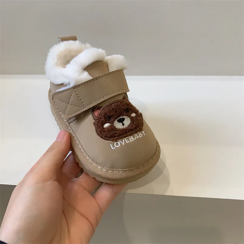 Botas Para Niña 2023 Winter Boot for Children  Cartoon Snow Boot Plush Boy Cotton Shoe Warm Girl Home Shoe High Top Shoe for Boy