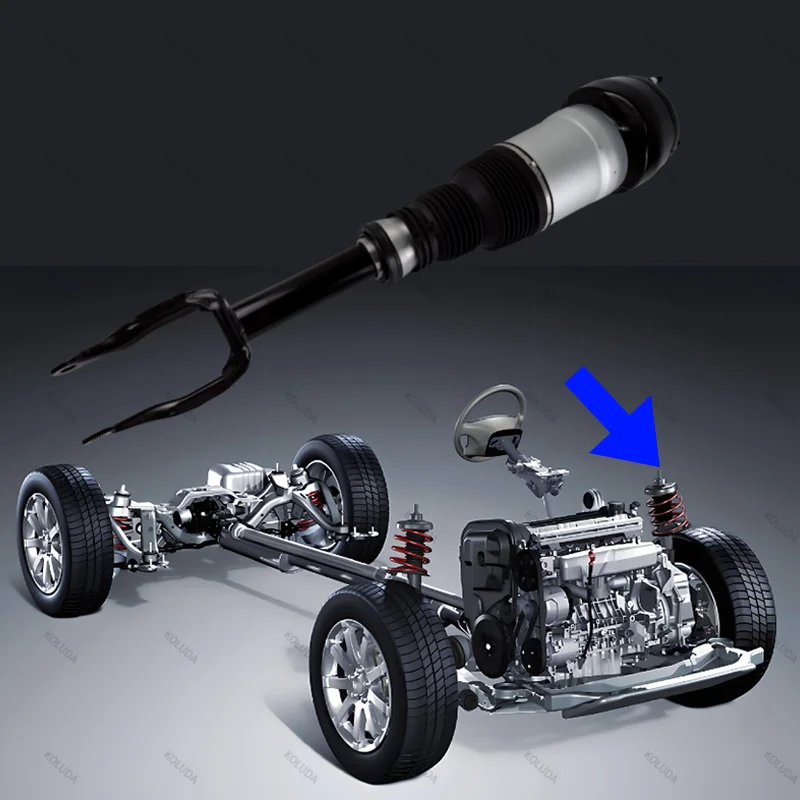 1PCS For Mercedes Benz W166 X166 GL-Class Front Left Air Suspension Shock Absorber Strut Without ADS 1663202513 1663204966