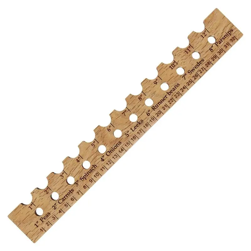 Planting Ruler And Dibber Wooden Plant Plants Spacing Ruler Wood Plant Plants Spacing And Interval Ruler Gardening Tool For