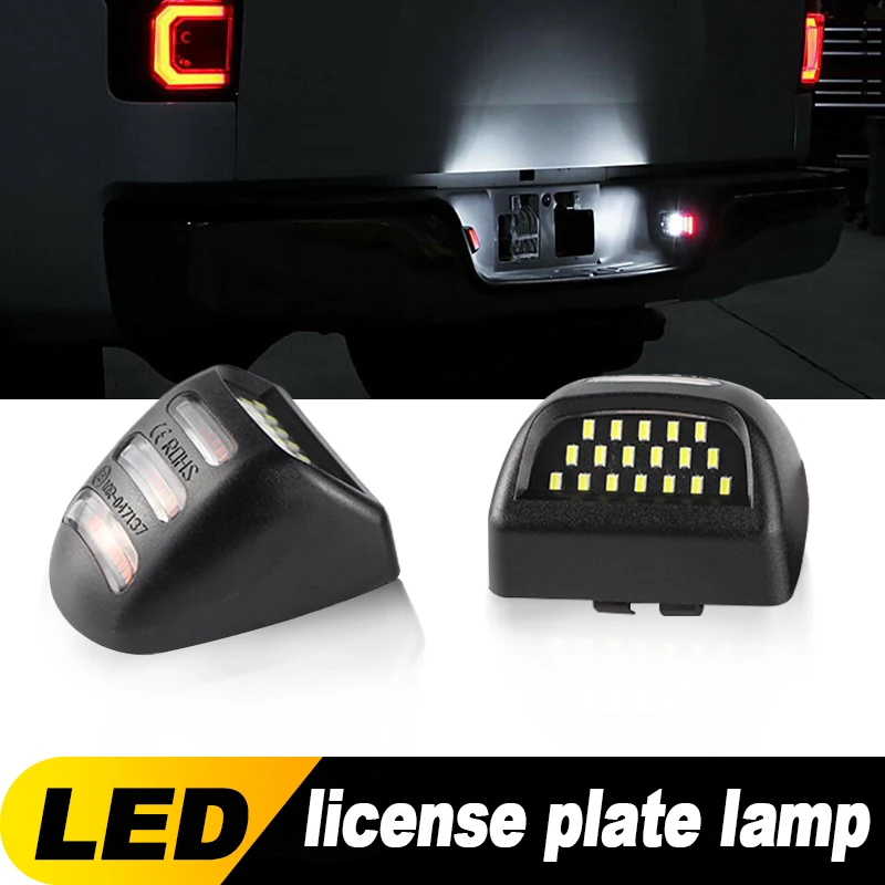 2pcs LED Car License Number Plate Light for Cadillac Escalade ESV EXT Chevy Avalanche 1500 Silverado 1500 1500HD 2500 2500HD3500