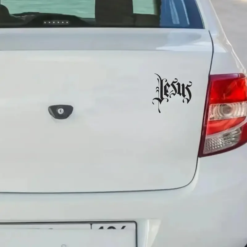 Jesus Font Christian - Vinyl Decal Sticker Car Computer Sticker