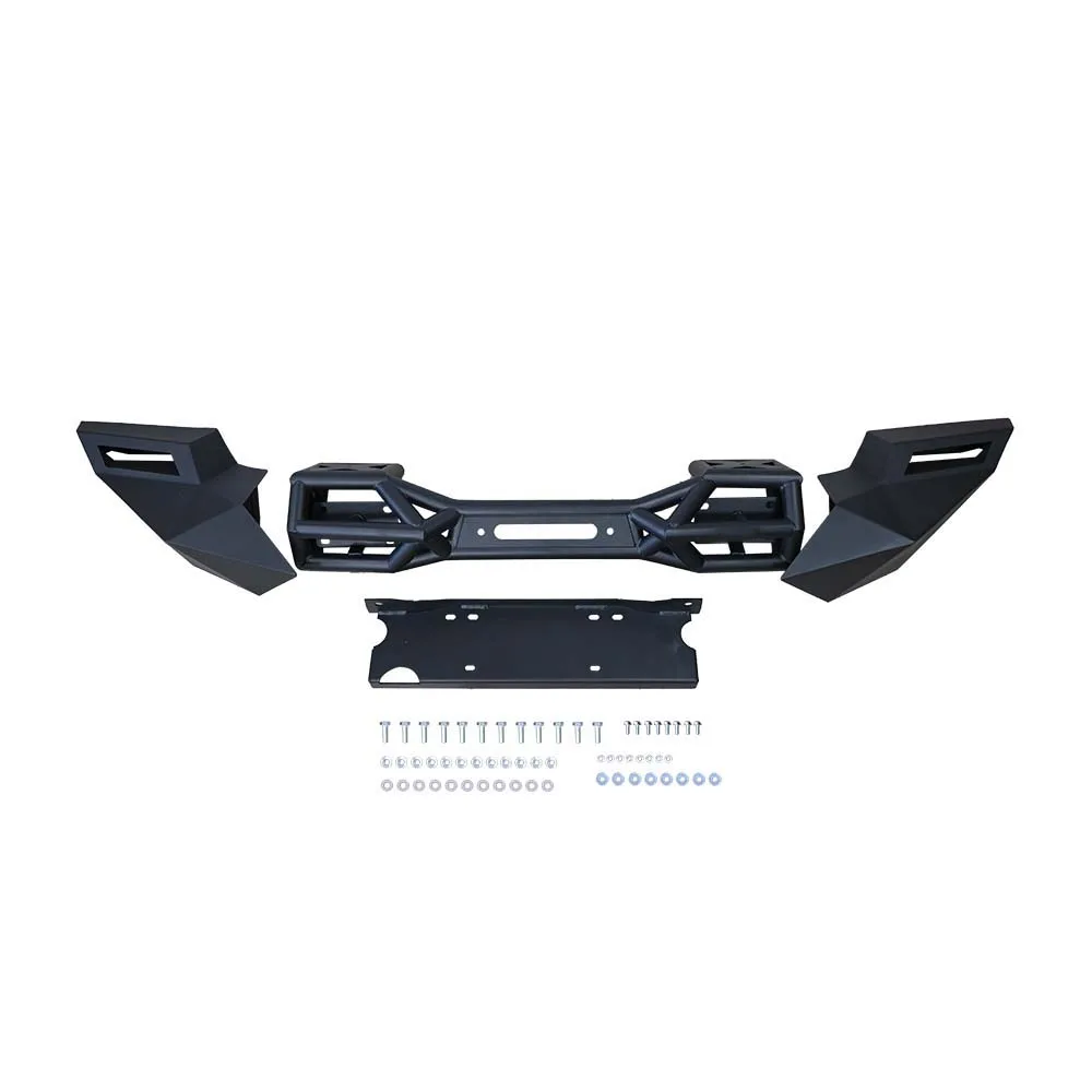 

New Steel Aluminum-alloy Bumper Bull Bar for Jeep Gladiator Pickup JT & Jeep Rubicon JL JLU 2018-On Front Fragment Bumper