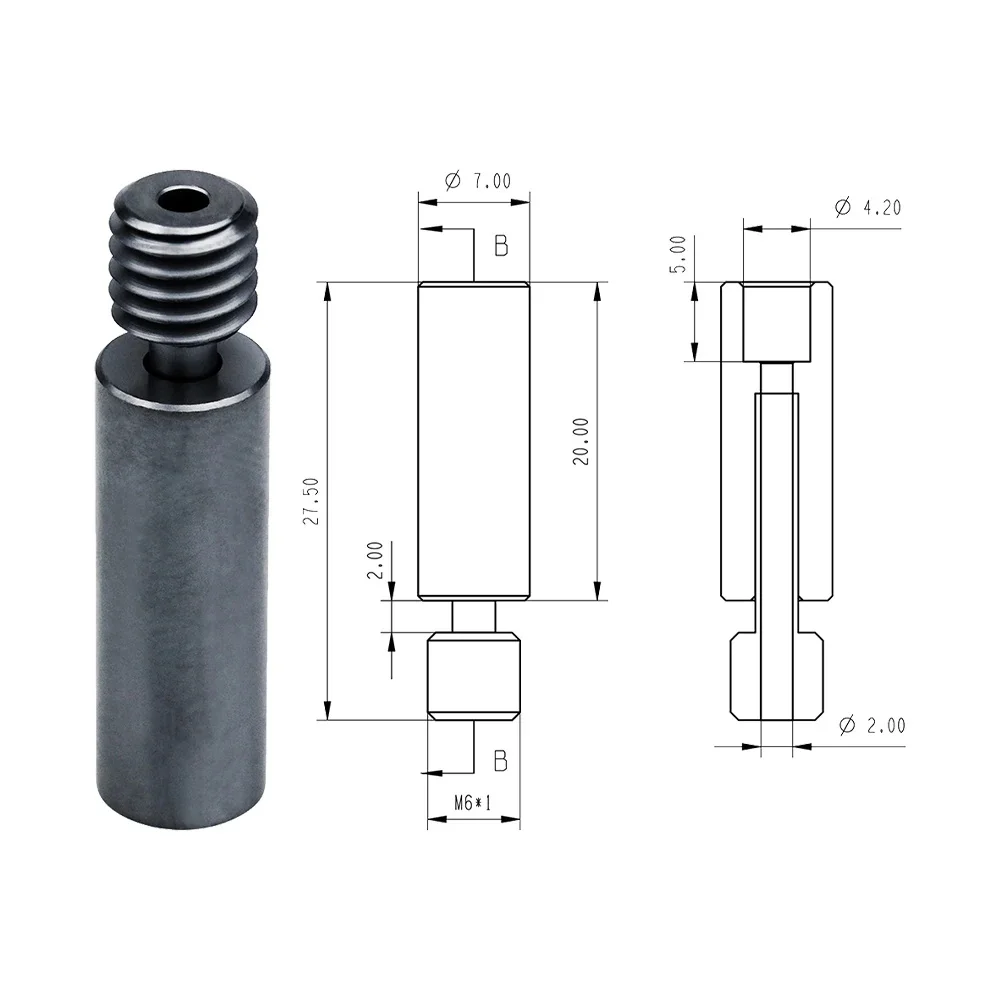 Ender3 cr10 heatbreak bimetall nano beschichteter hals titan legierung kupfer beschichteter hals wärme bruch ender 5/3/v2 neptune4 hotend