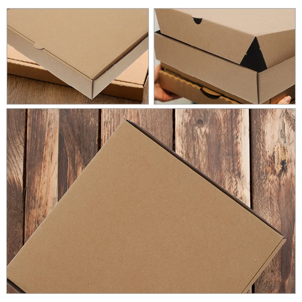 10 Pcs custom logo Pizza Box Wrapping Boxes custom logo Multi-function Practical Paper Bakery Storage Restaurant Supply - Image 3