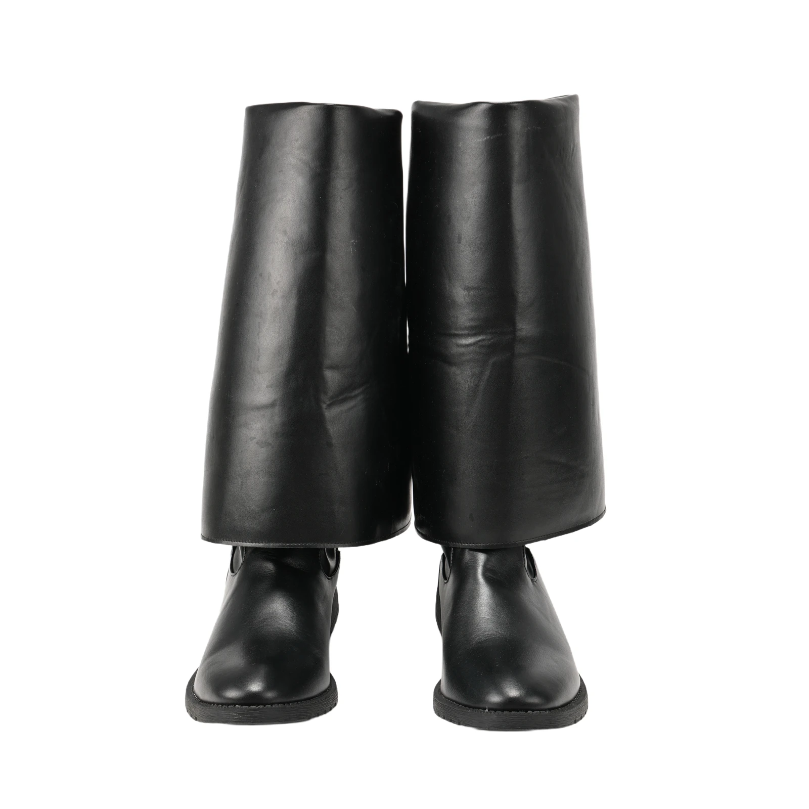 

Renaissance Medieval Pirate Cosplay Shoes Men Western Knight Boots Flat Jazz Pull On Mid Calf Gothic Cosplay Boots