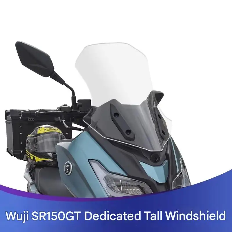 FOR VOGE SR150GT Windshield Optically Clear Zero Distortion Rounded Anti-Collision Edging Available in Transparent And Smoked