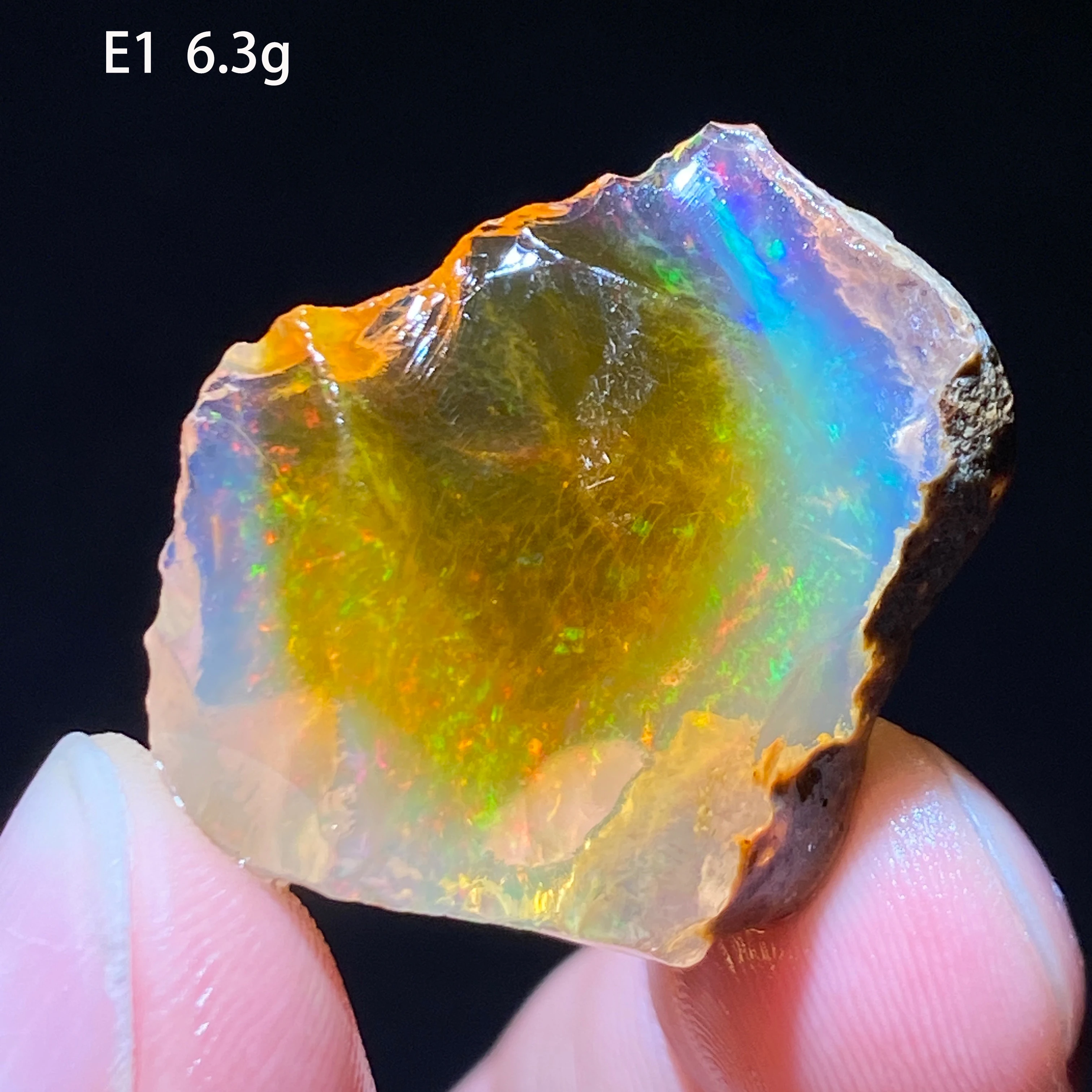 Natural Rare Opal Gemstone from Ethiopia Multicolor Raw Crystal (Soak in Water) Energy Healing Home Decor Crystal Healing Stone