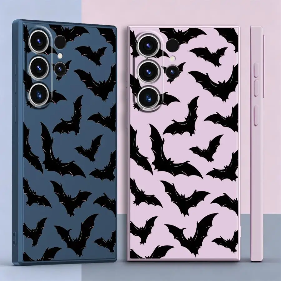 Bat Repeating Seamless Phone Cover Case for Samsung Galaxy S26 S20 FE S21 Plus S25 Edge S23 S22 Note 20 10 Ultra S24 Ultra