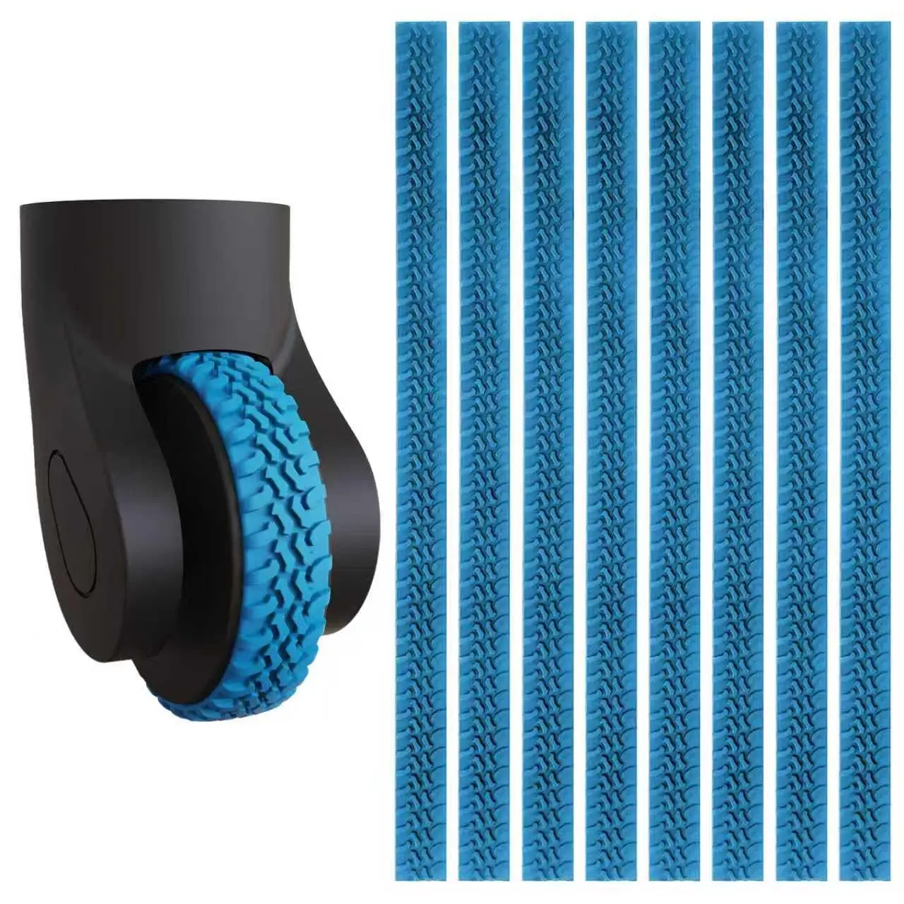 

Croppable Luggage Wheels Protector Stickers Luggage Suitcase Wheels Cover Reduce Noise Wheels Sleeve Accessories