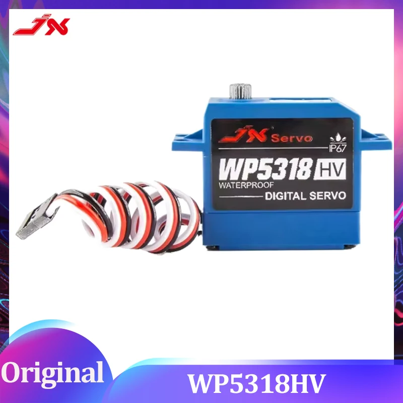 JX WP5318HV 18kg Servo Digital impermeable Metal Gear 25T Motor con núcleo de alto par para coche RC Robot Drone barco Buggy Crawler TRX-4