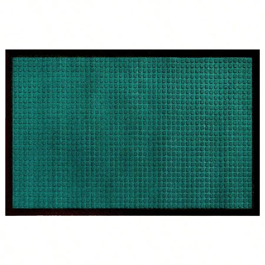 

A1HC Indoor Outdoor Front and Back Entrance Welcome Mats 36X60 Inches Non - Slip Easy Clean Washable Large Size Green Doormats