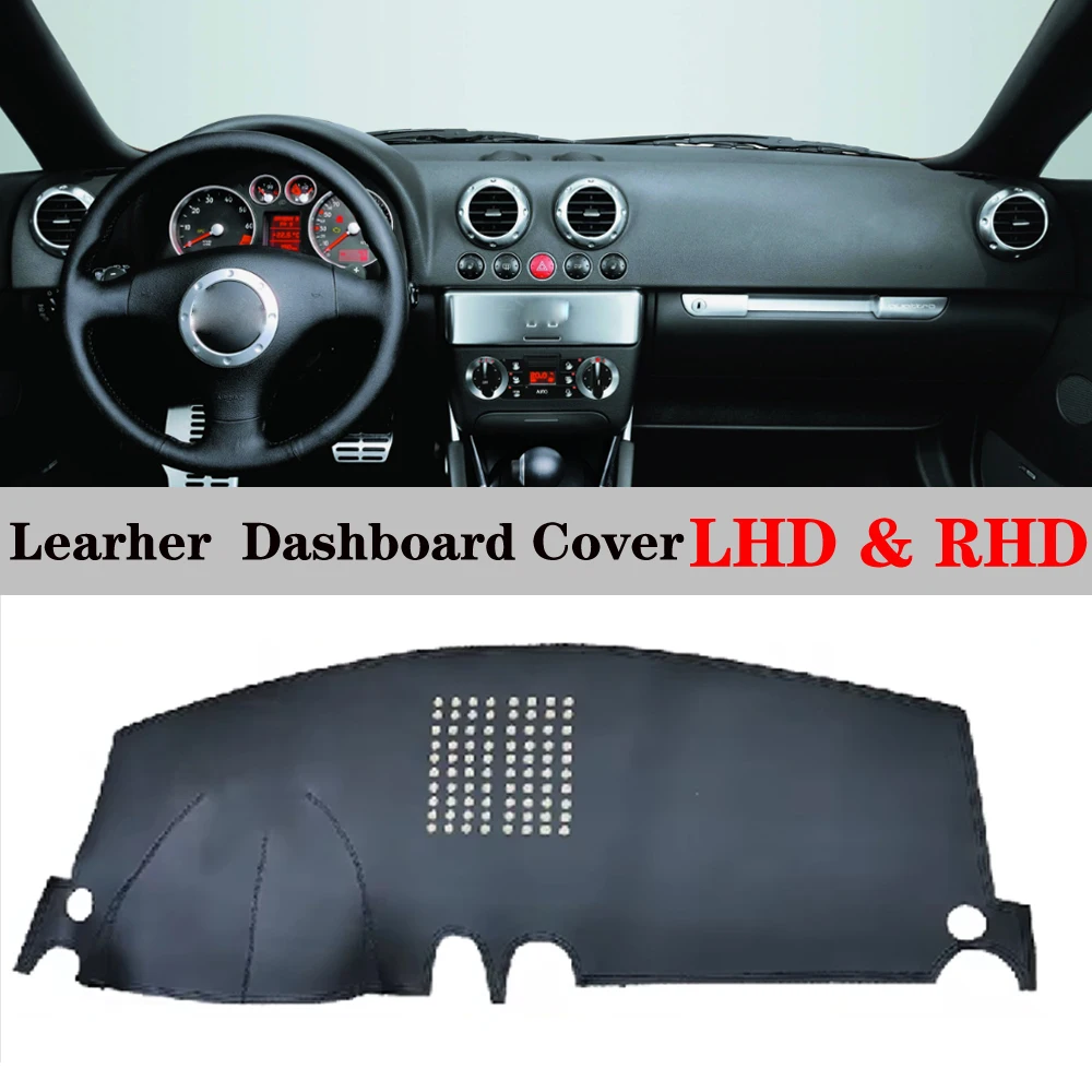 Dashboard Dash Mat Cover Leather Pad Sunshade Anti-UV Accessories For Audi TT TTS mk1 1998 1999 2000 2001 2002 2003 2004 - 2006