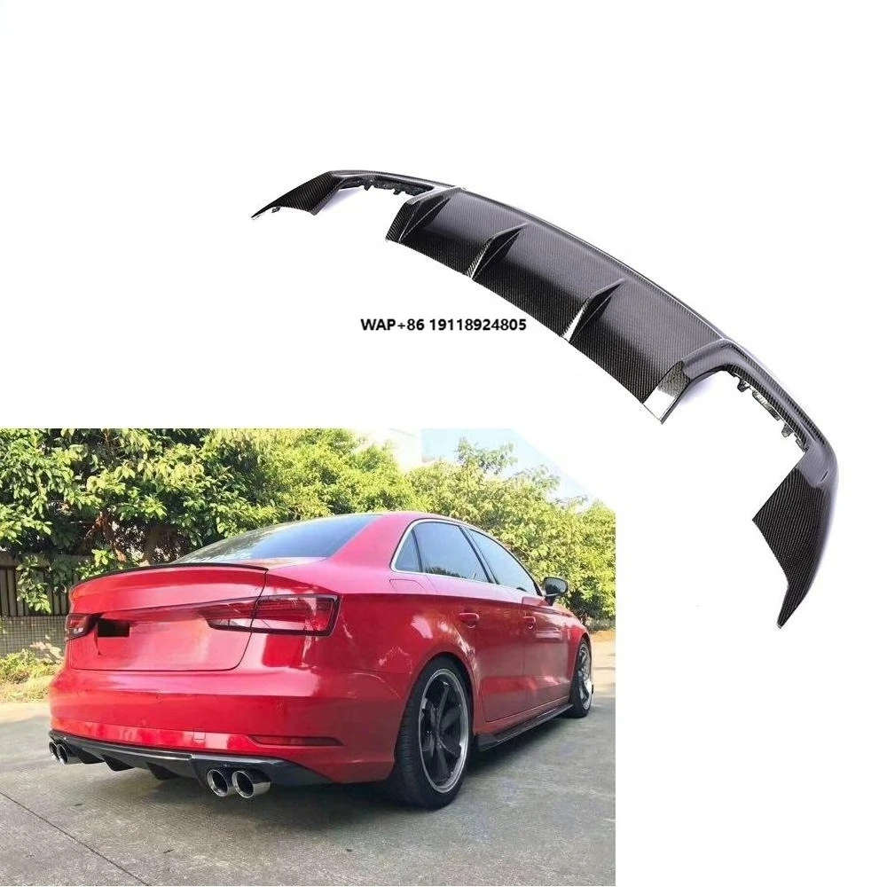 

A3 Carbon Fiber Rear Diffuser for Audi-A3 Standard Sedan 4-Door 2017-2019