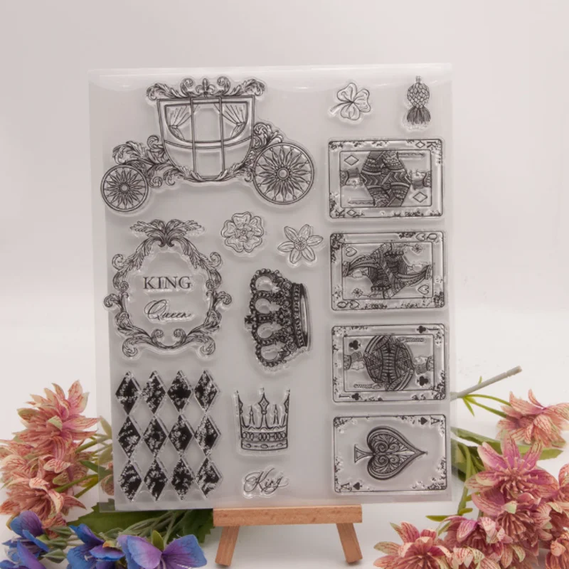 

Pumpkin Carriage Stamps Rubber Transparent Silicone Seal DIY Hand Account Scrapbooking Journal Album Decoration Crafts Stencils