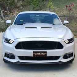 Hood Air Lntake Voor Ford Mustang GT V6 2015-2017 2.3T 5.0 Hood Scoop PP Materiaal Ongeverfd auto Exterieur Accessoires Body Kit