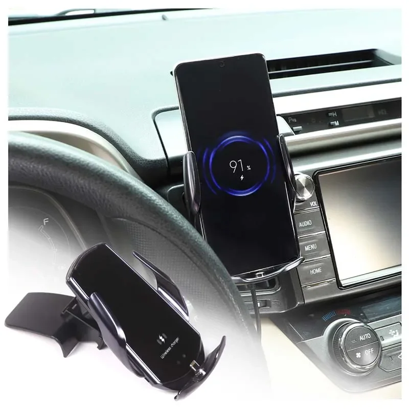 

For Toyota RAV4 2013-2019 Wireless Charging Car Phone Holder Dashboard Air Vent Cellphone Mount Stand Clip Auto Accessories