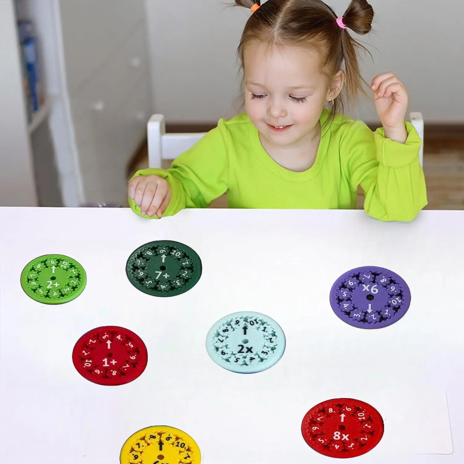 Wiskunde Fidget Spinners, Educatieve Wiskunde Feit Fidget Spinners-Leer Divisie En Vermenigvuldiging-Perfect Voor Stimmers En Fidgeters