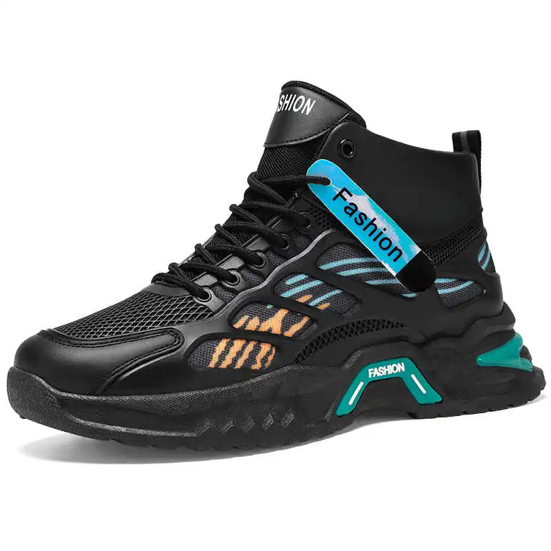 

High Top With Lacing Green Basketball Woman Casual Shoes All Black Sneakers For Lady Sports Luxery Outside Expensive