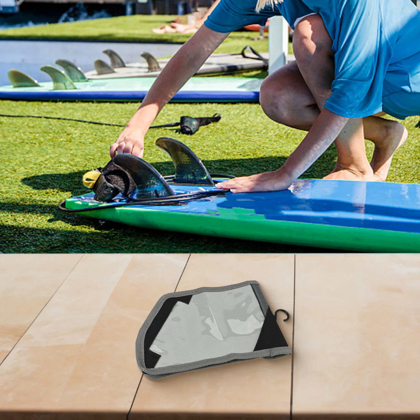 Beach Use Outdoor Activities Surfing Handbag Three Piece Tail Rudder Bag Travel for versatile Fin Compact Beach