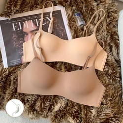 Thin Seamless Women's Bra Push up Underwear Tube Top Bras Lingerie Beauty Back Support Non-Wire Solid Comfort Bra Elastic Female