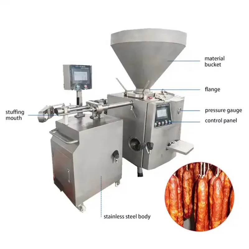 Automatic Industrial 304 Stainless Steel Sausage Making Machine Meat Processing Machine Sausage Stuffing Machine for Good Price