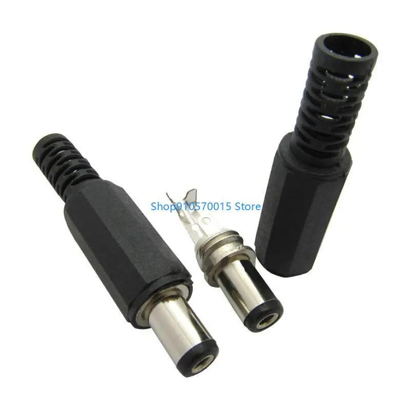 B95C 15Pcs for DC Power Plug 5.5x2.1mm for Dc Plug 5.5-2.1 Wire Type Standard Length